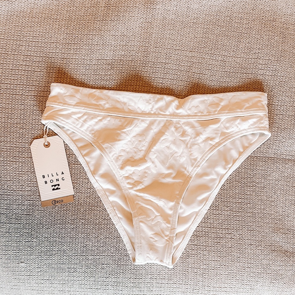 Billabong NWT Crystal Tides Jacquard Maui Rider Bikini Bottoms Size Small